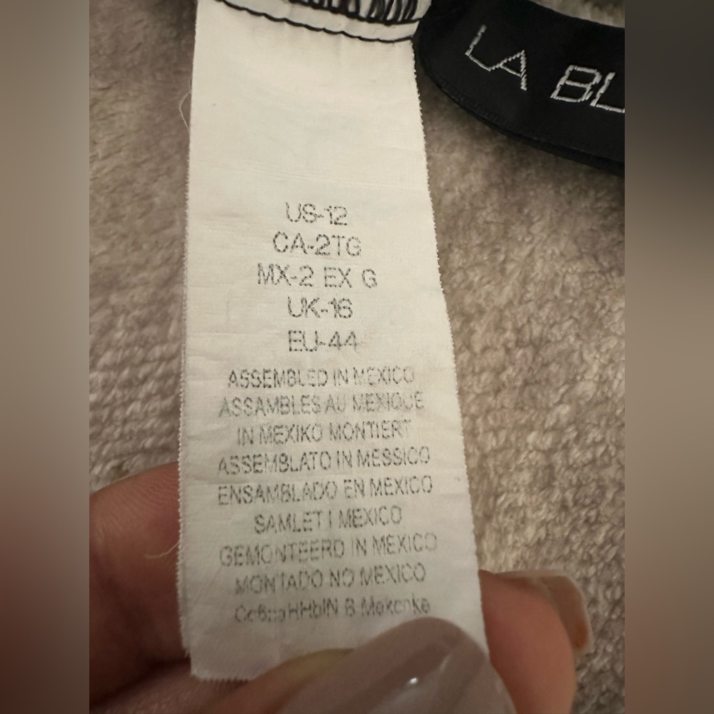 La Blanca 'Sweetheart' One Piece swimsuit  Black Size 12 - Picture 5 of 6